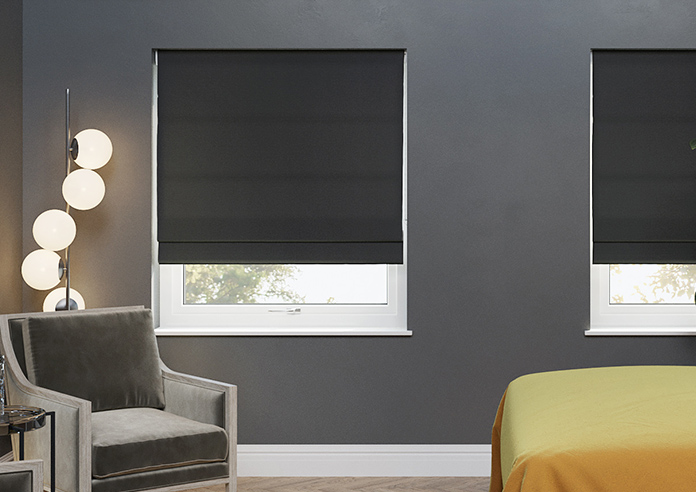 Oslo, Black - Roman Blind - Image 3